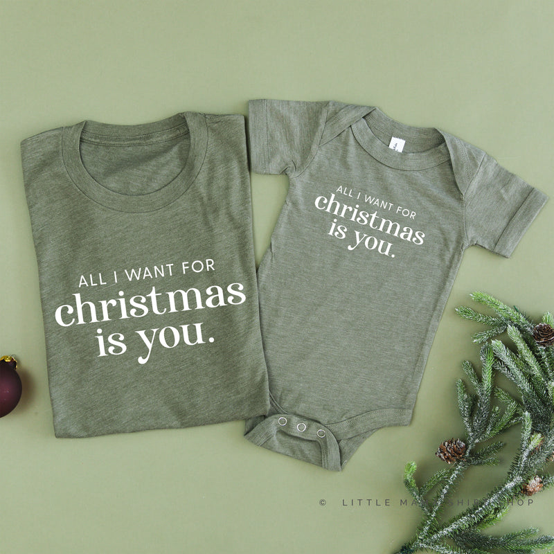 All I Want For Christmas Is You - Set of 2 Unisex Tees