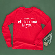 All I Want For Christmas Is You - Child LONG SLEEVE Tee Little Mama Shirt Shop