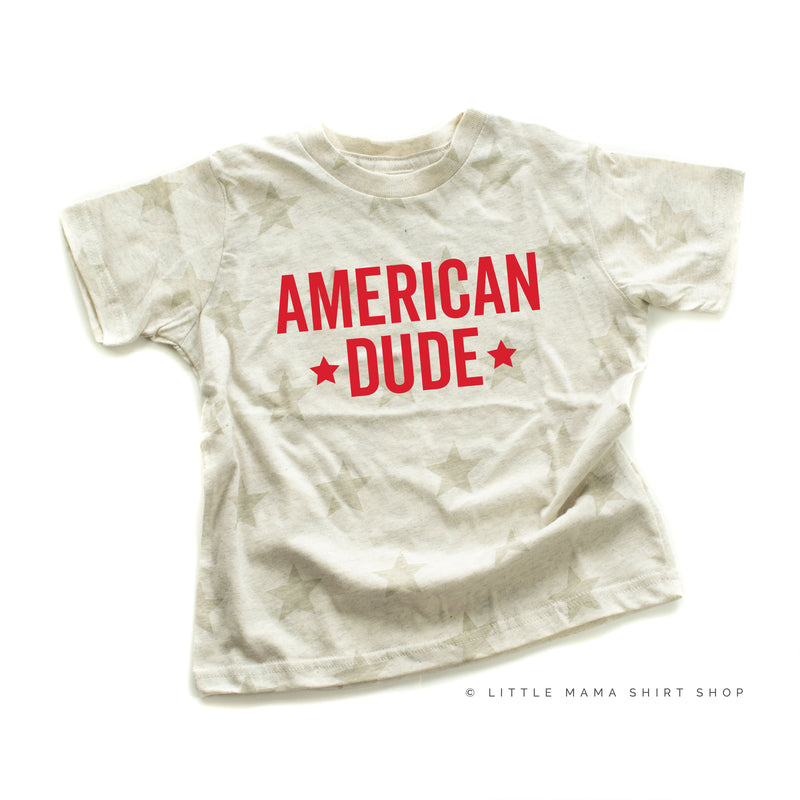 AMERICAN DUDE - BLOCK - Short Sleeve STAR Child Shirt