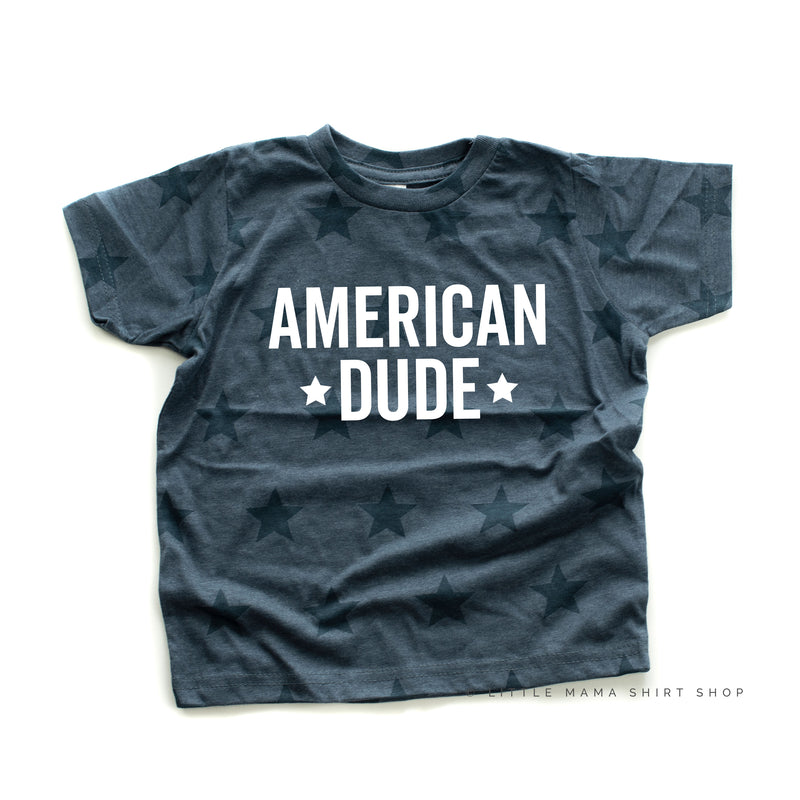 AMERICAN DUDE - BLOCK - Short Sleeve STAR Child Shirt