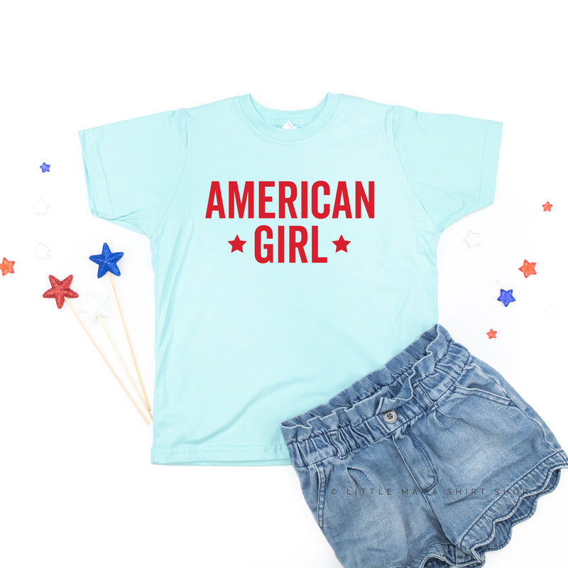 AMERICAN GIRL - BLOCK - Short Sleeve Child Shirt