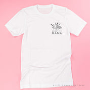 ADOPTIVE MAMA - Bouquet - Pocket Size ﻿- Unisex Tee Little Mama Shirt Shop