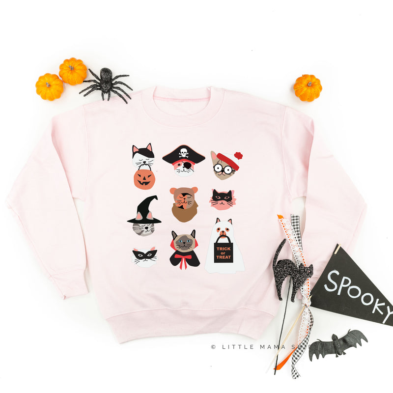 Halloween Kitties - Featuring @HeyCuteDesign - Child Sweatshirt