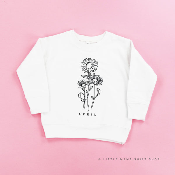 APRIL BIRTH FLOWER - Daisy - Child Sweater