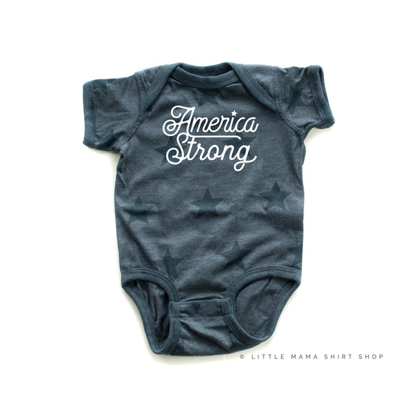 AMERICA STRONG - SCRIPT - Short Sleeve STAR Child Shirt