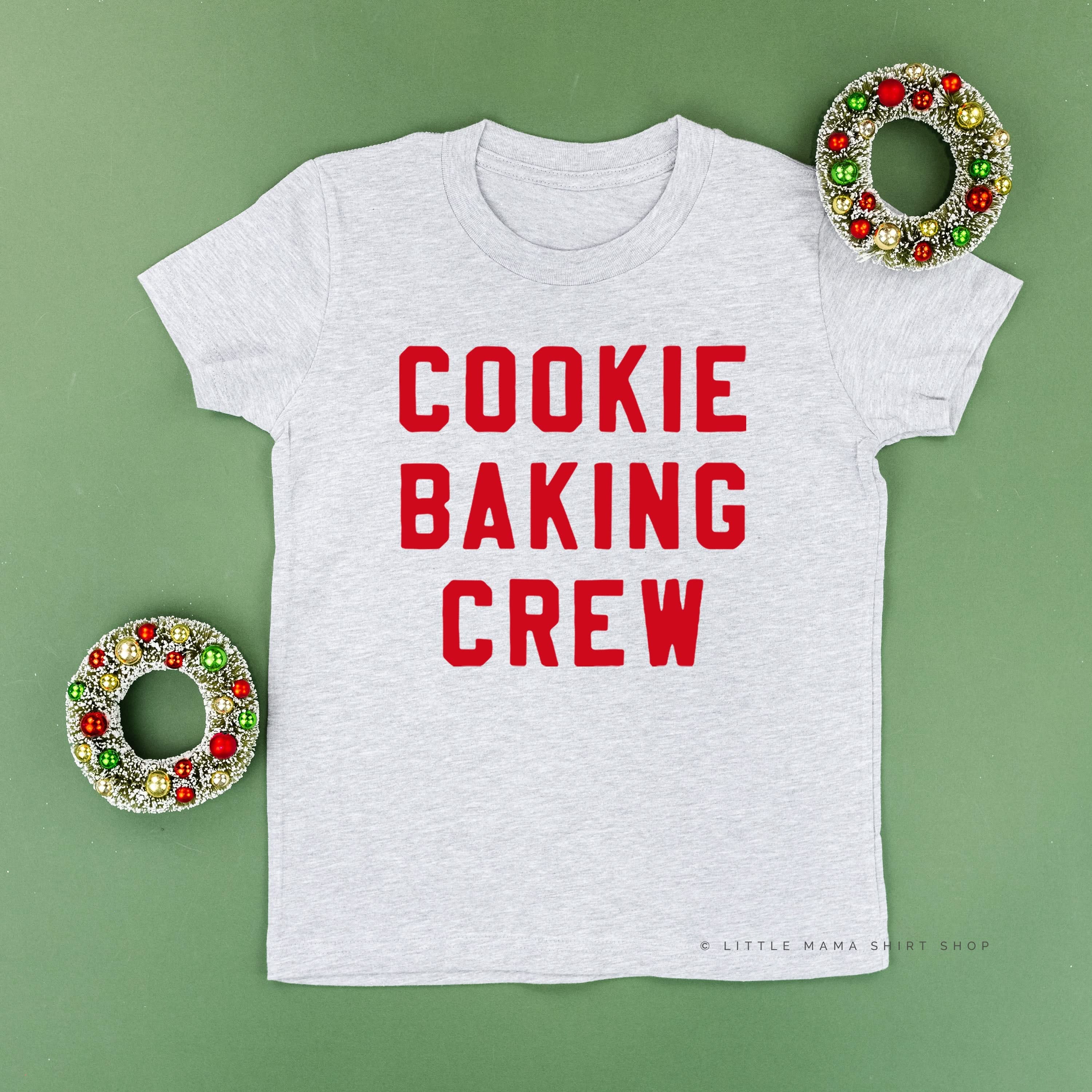Cookie Baking Crew - Block Font - Child Tee Little Mama Shirt Shop