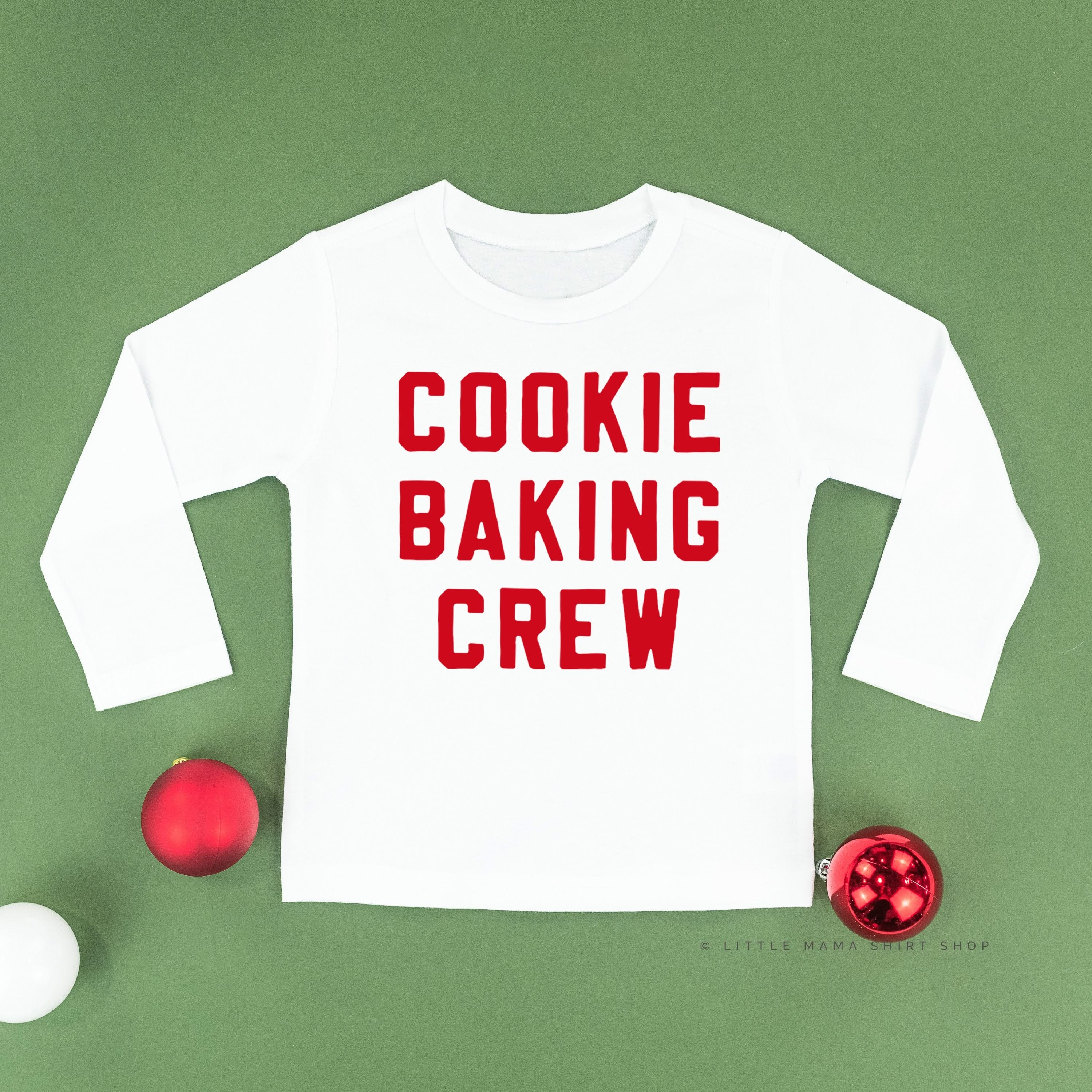 Cookie Baking Crew - Block Font - Child LONG SLEEVE Tee Little Mama Shirt Shop