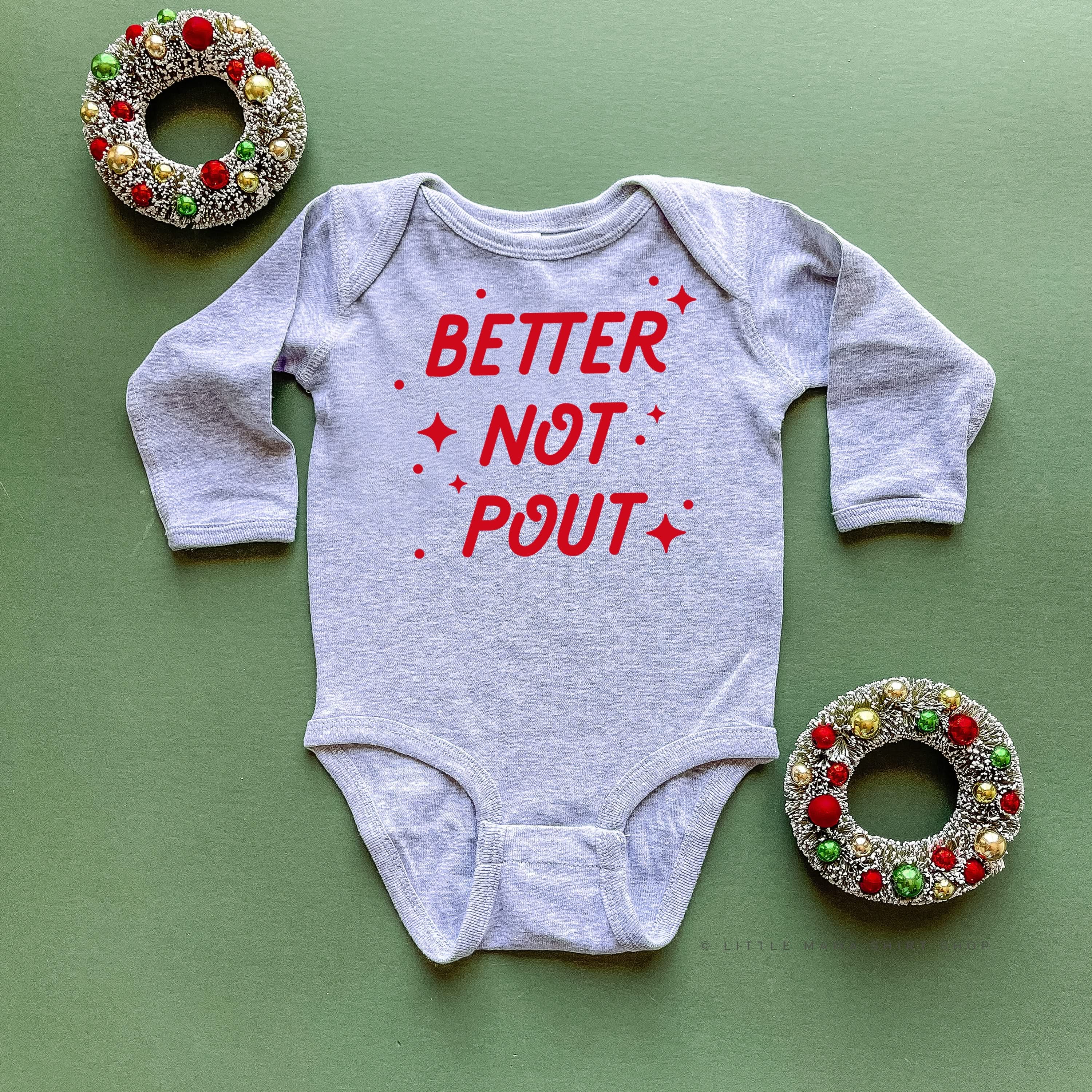 Better Not Pout - Child LONG SLEEVE Tee Little Mama Shirt Shop
