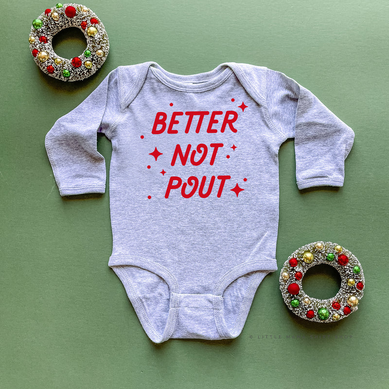 Better Not Pout - Child LONG SLEEVE Tee