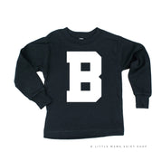 VARSITY INITIALS - Long Sleeve Child Shirt Little Mama Shirt Shop