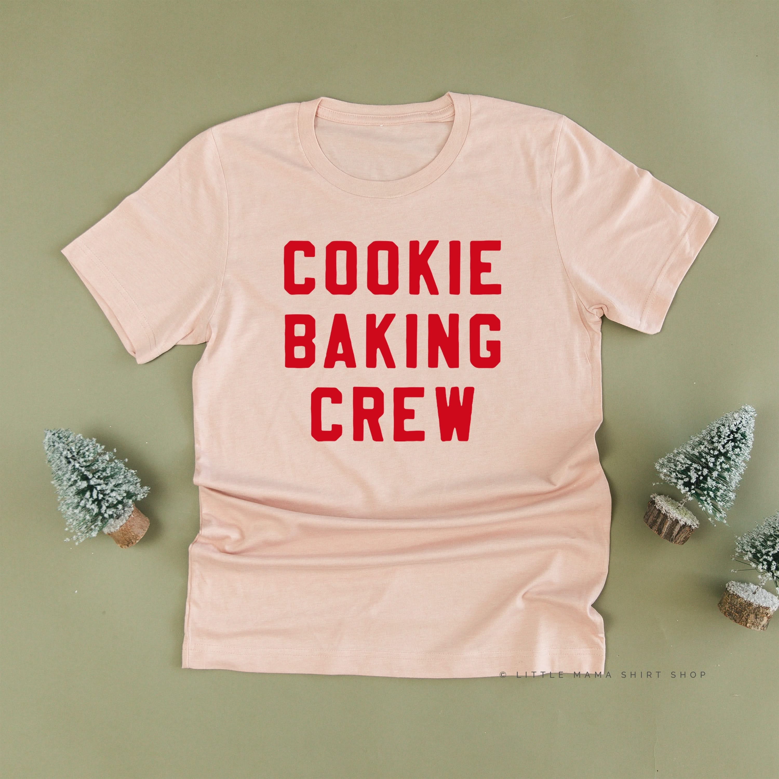 Cookie Baking Crew - Block Font - Unisex Tee Little Mama Shirt Shop