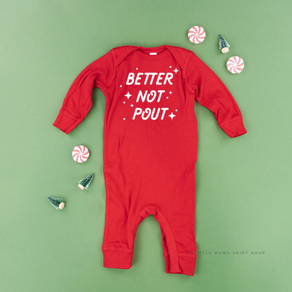 Better Not Pout - One Piece Baby Sleeper