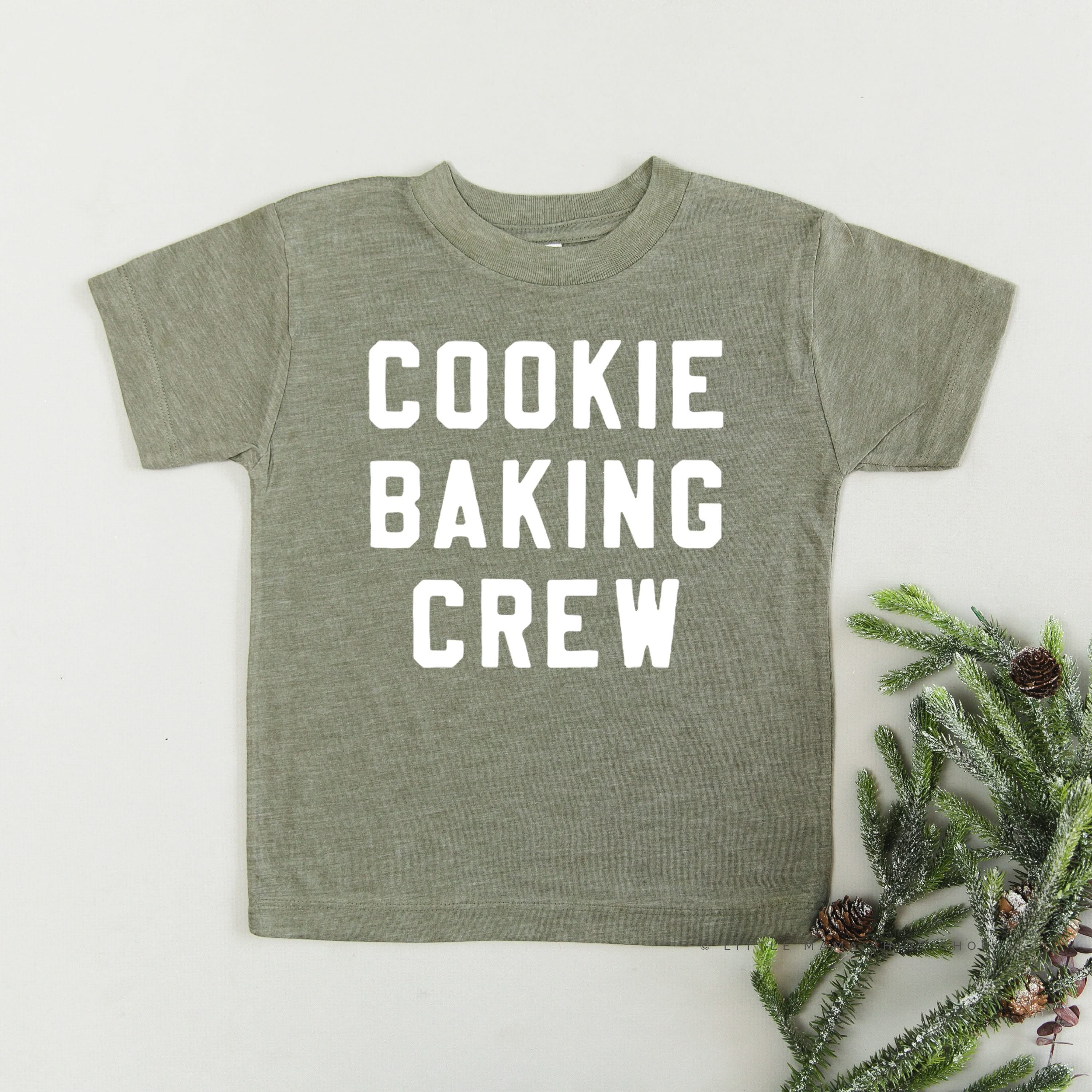 Cookie Baking Crew - Block Font - Child Tee Little Mama Shirt Shop