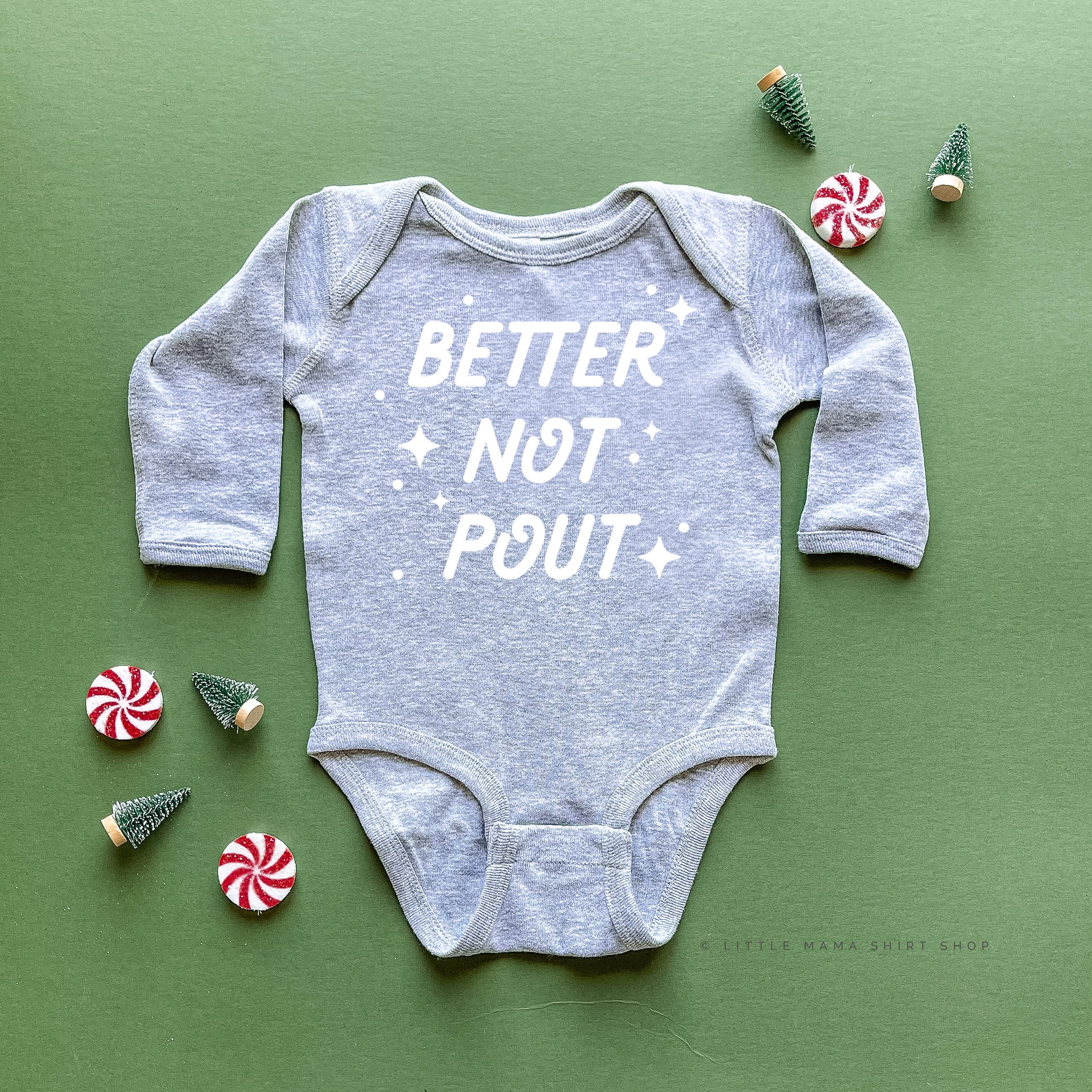 Better Not Pout - Child LONG SLEEVE Tee Little Mama Shirt Shop