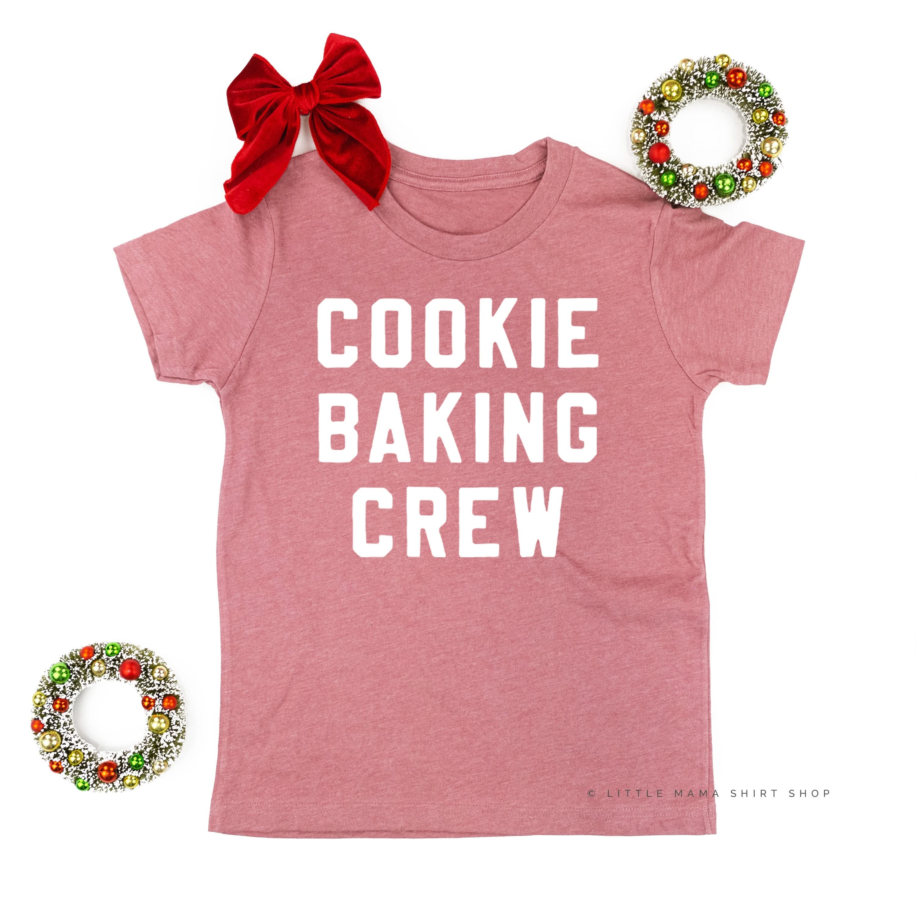 Cookie Baking Crew - Block Font - Child Tee Little Mama Shirt Shop