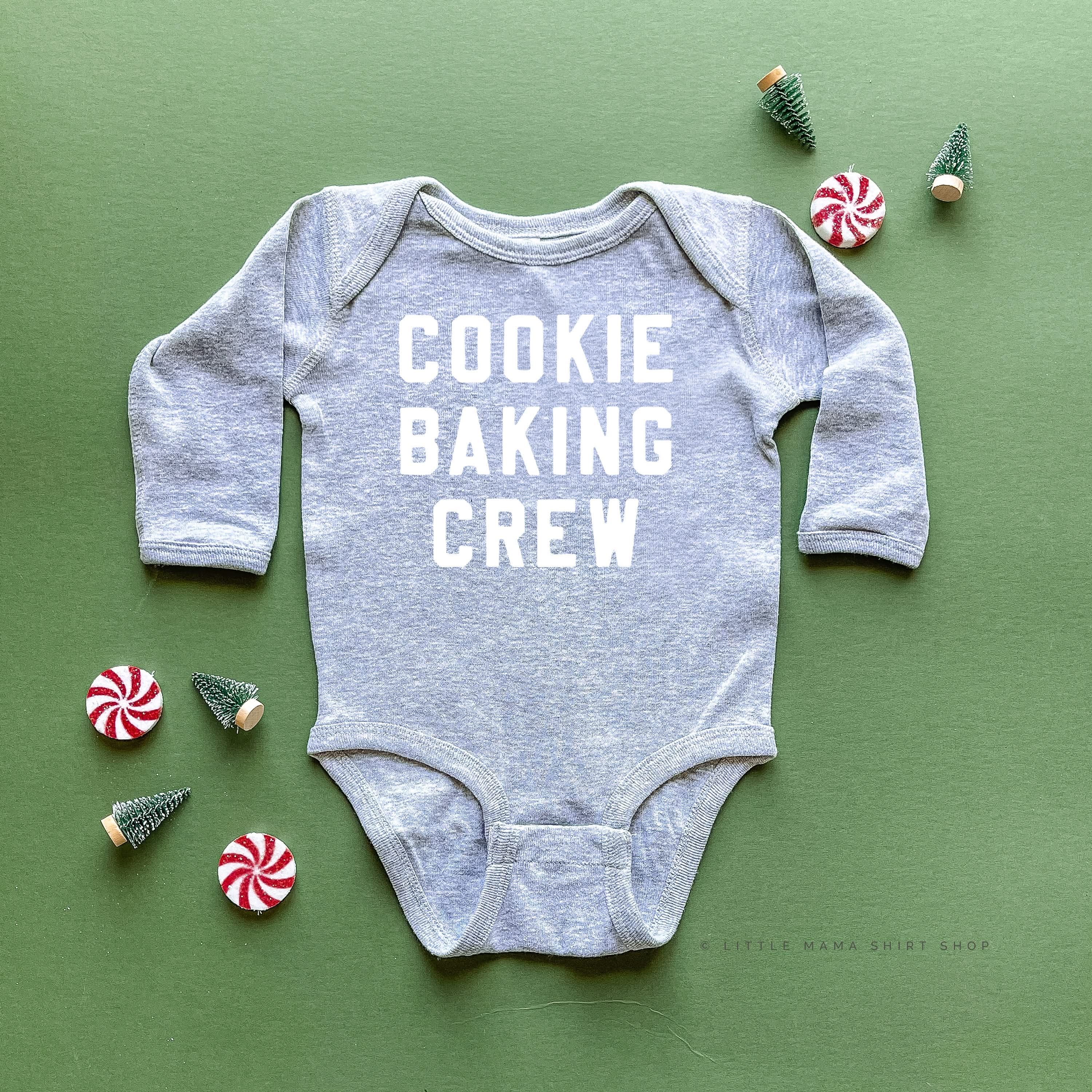 Cookie Baking Crew - Block Font - Child LONG SLEEVE Tee Little Mama Shirt Shop
