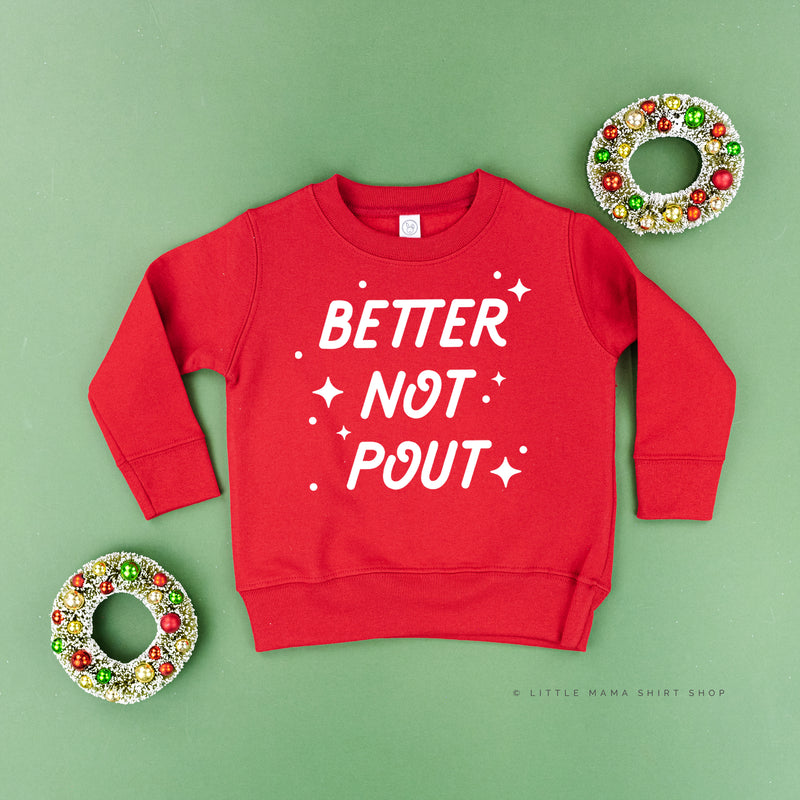 Better Not Pout - Child Sweater