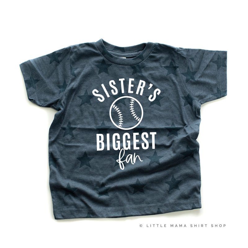 Sister's Biggest Fan - Baseball - Short Sleeve Child STAR Shirt