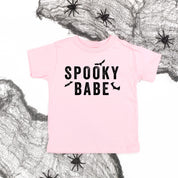 SPOOKY BABE - Short Sleeve Child Shirt Little Mama Shirt Shop
