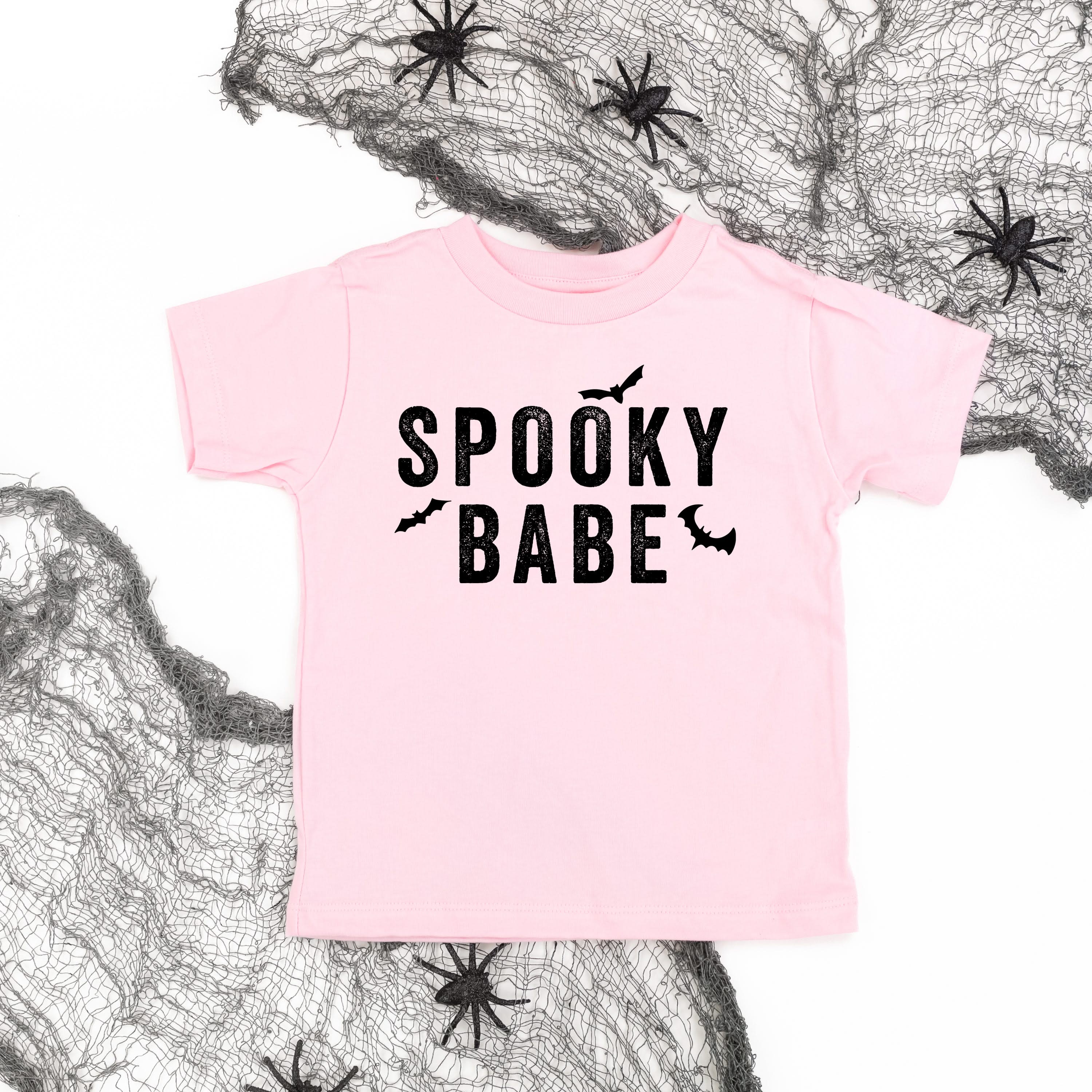 SPOOKY BABE - Short Sleeve Child Shirt Little Mama Shirt Shop