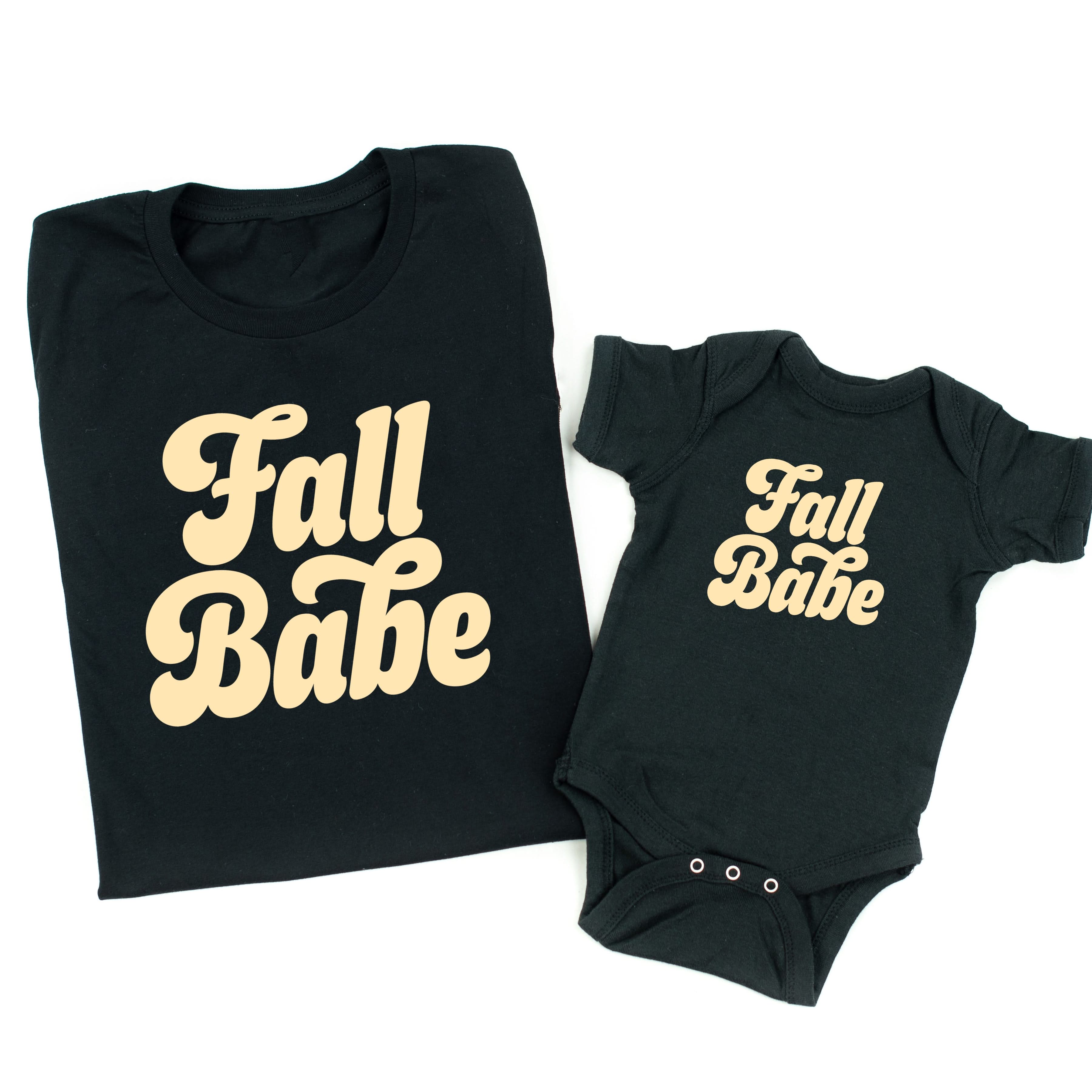 Fall Babe - Set of 2 Shirts Little Mama Shirt Shop