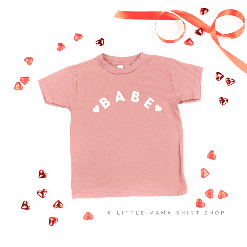 BABE (Two Hearts) - Short Sleeve Child Tee