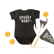 SPOOKY BABE - Short Sleeve Child Shirt Little Mama Shirt Shop