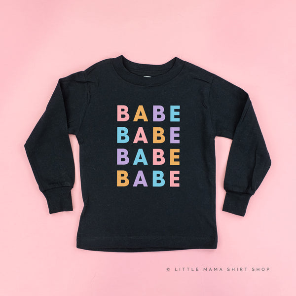 BABE x4 - PASTEL DESIGN - Long Sleeve Child Shirt