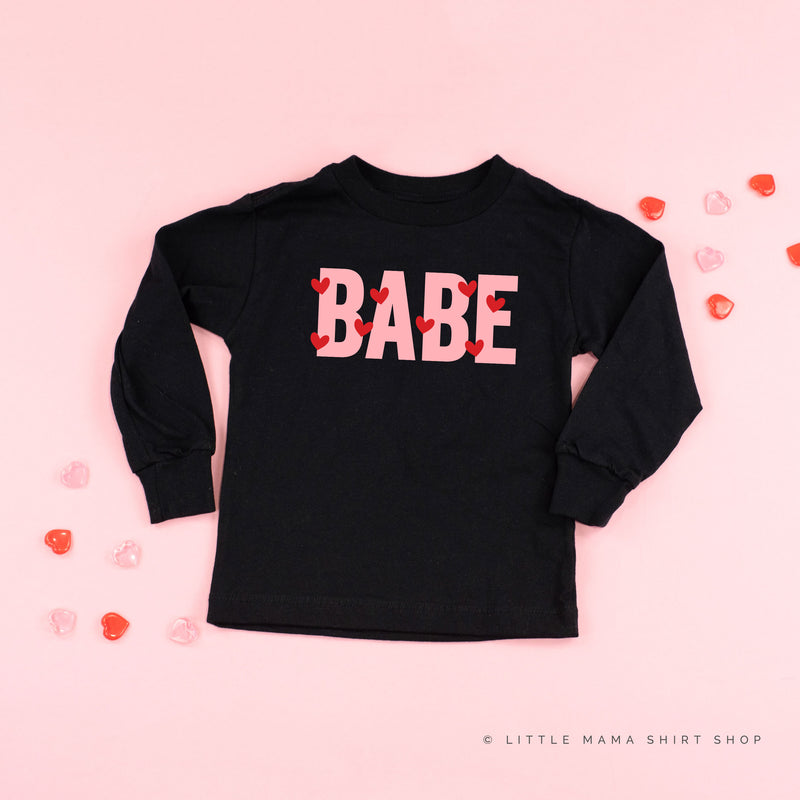 Babe - Mini Hearts - Child LONG SLEEVE Tee