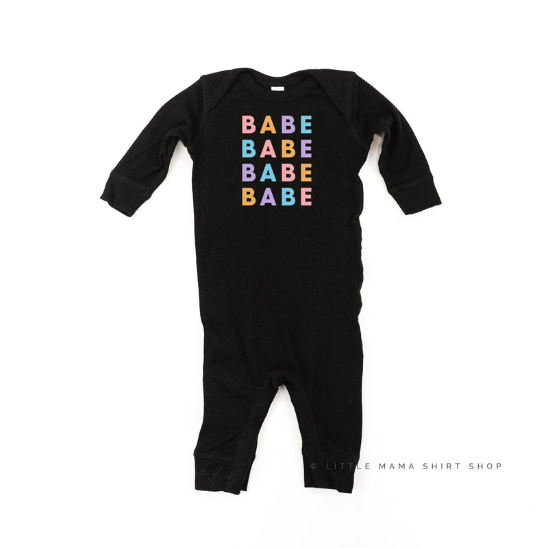 BABE x4 - PASTEL DESIGN - One Piece Baby Sleeper