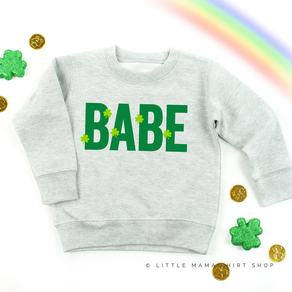 BABE - Mini Shamrocks - Child Sweater