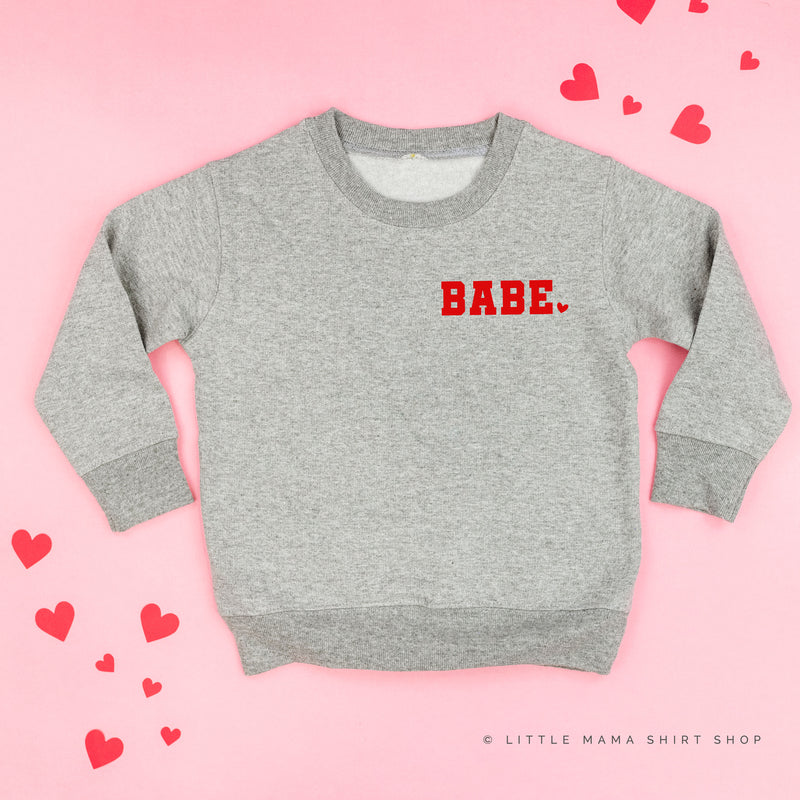 Varsity Heart - Babe (pocket) - Child Sweater