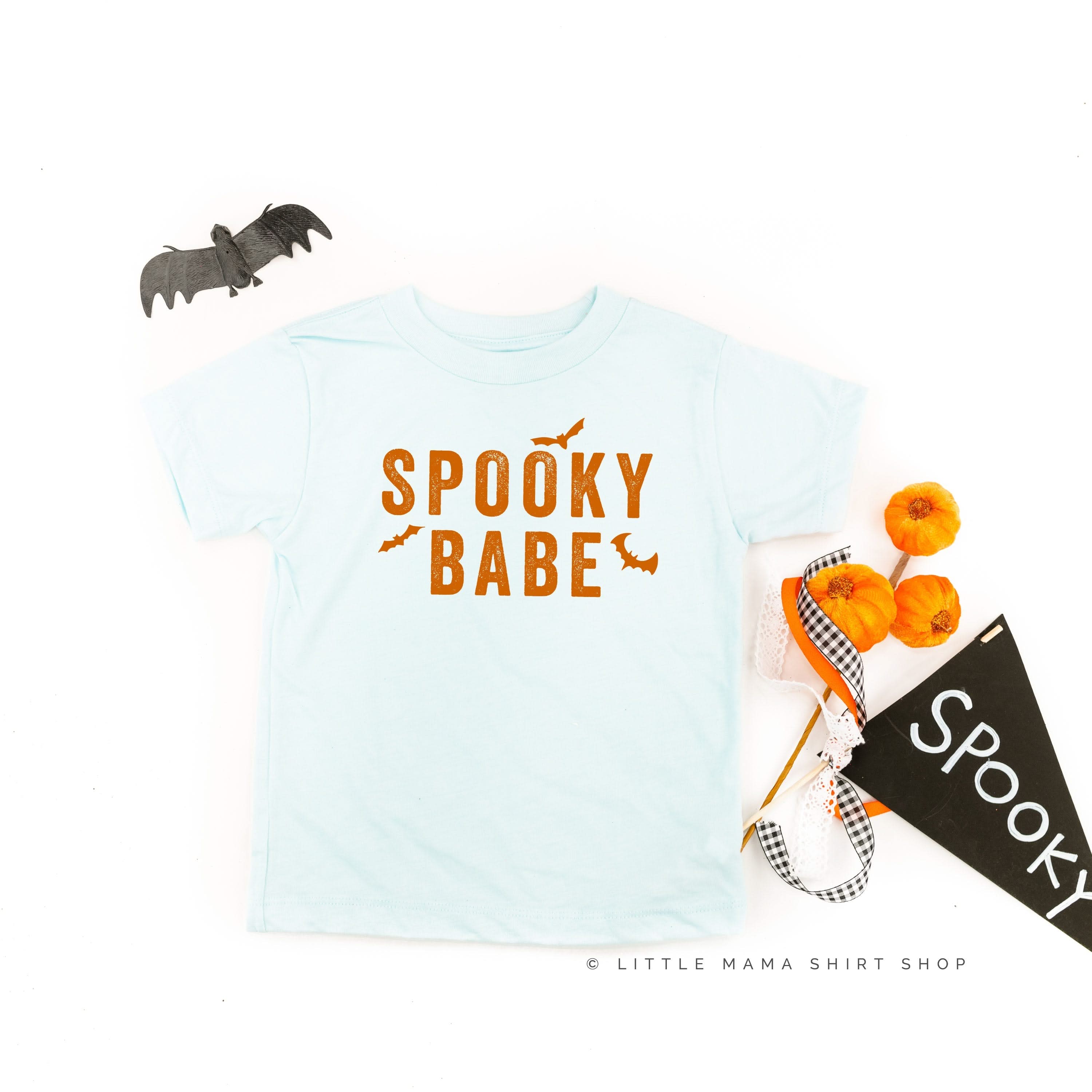 SPOOKY BABE - Short Sleeve Child Shirt Little Mama Shirt Shop