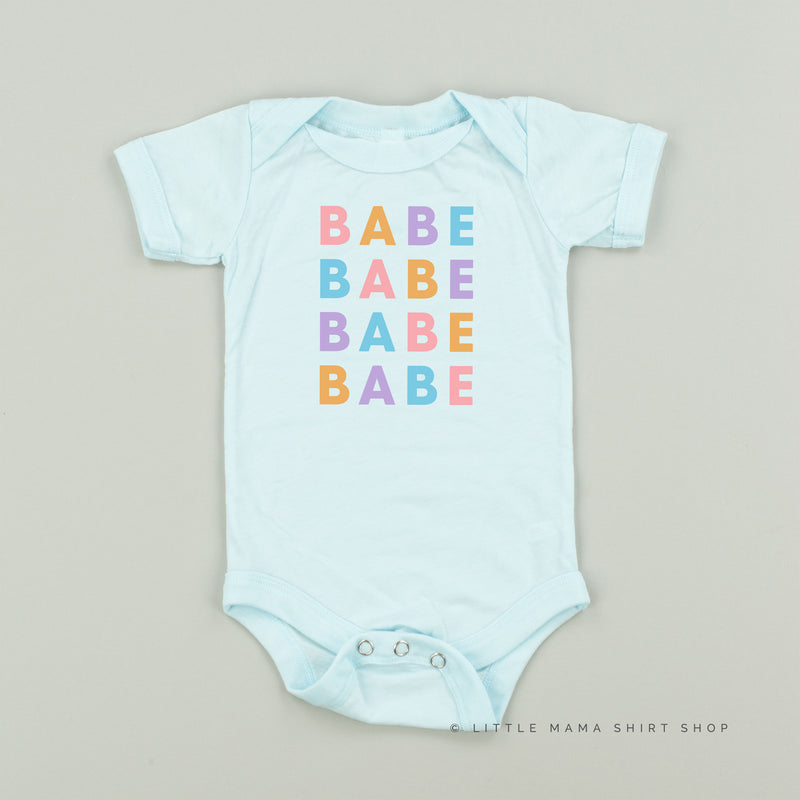 BABE x4 - PASTEL DESIGN - Short Sleeve Child Shirt