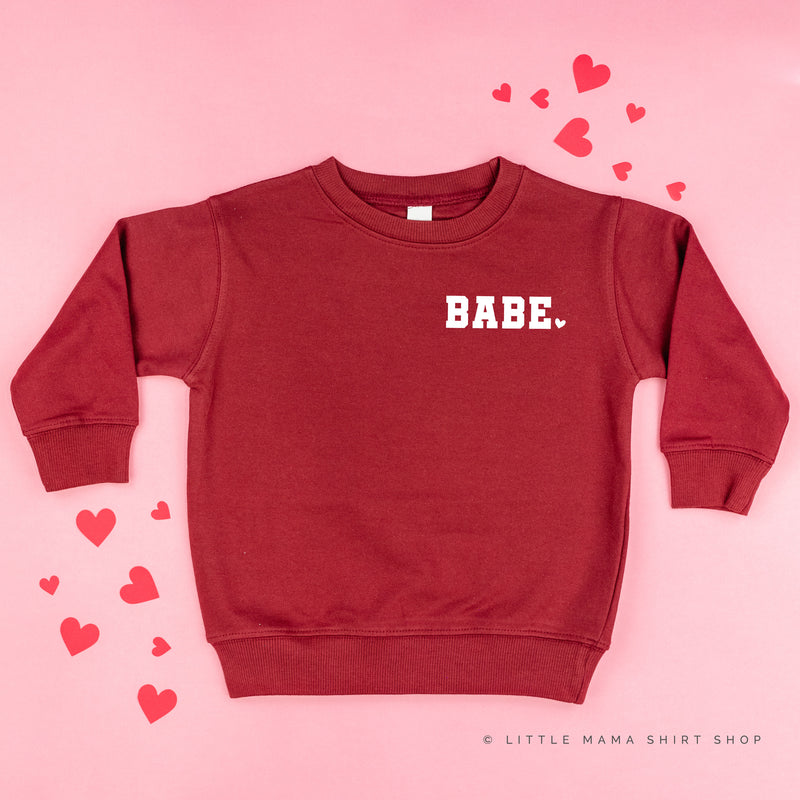 Varsity Heart - Babe (pocket) - Child Sweater