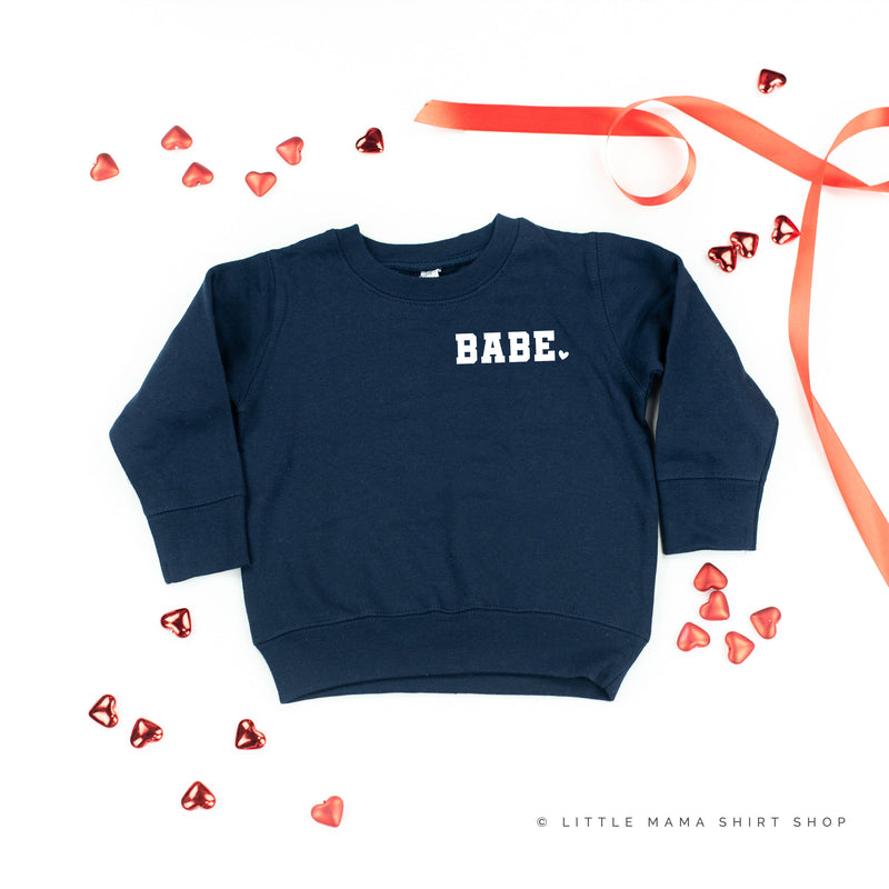 Varsity Heart - Babe (pocket) - Child Sweater