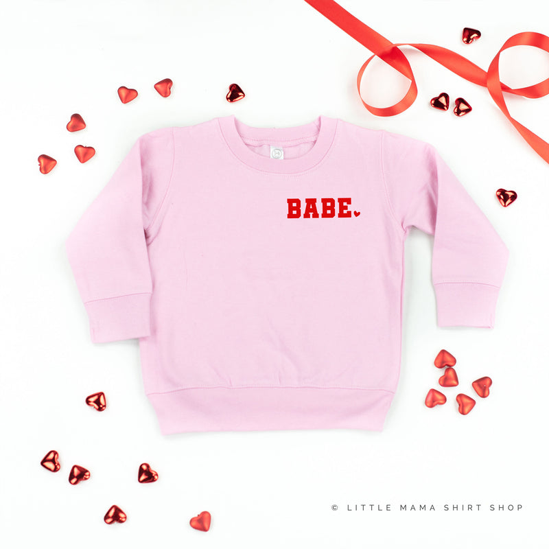 Varsity Heart - Babe (pocket) - Child Sweater