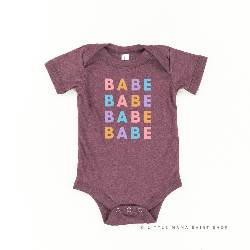 BABE x4 - PASTEL DESIGN - Short Sleeve Child Shirt
