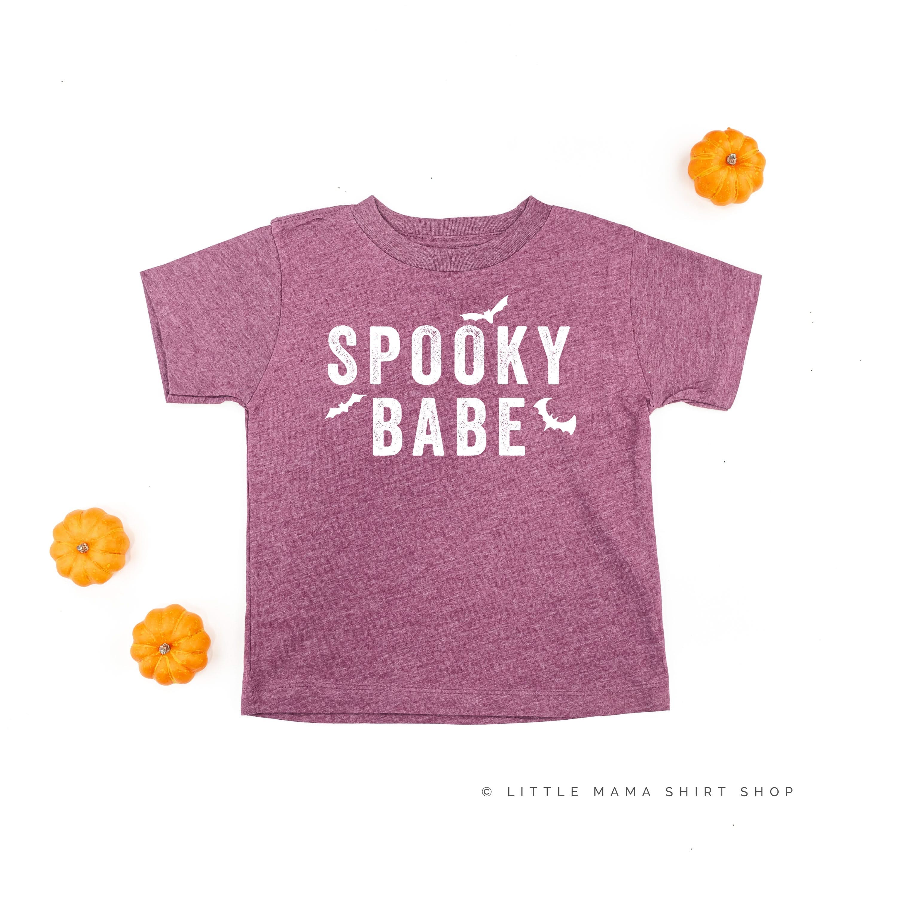 SPOOKY BABE - Short Sleeve Child Shirt Little Mama Shirt Shop