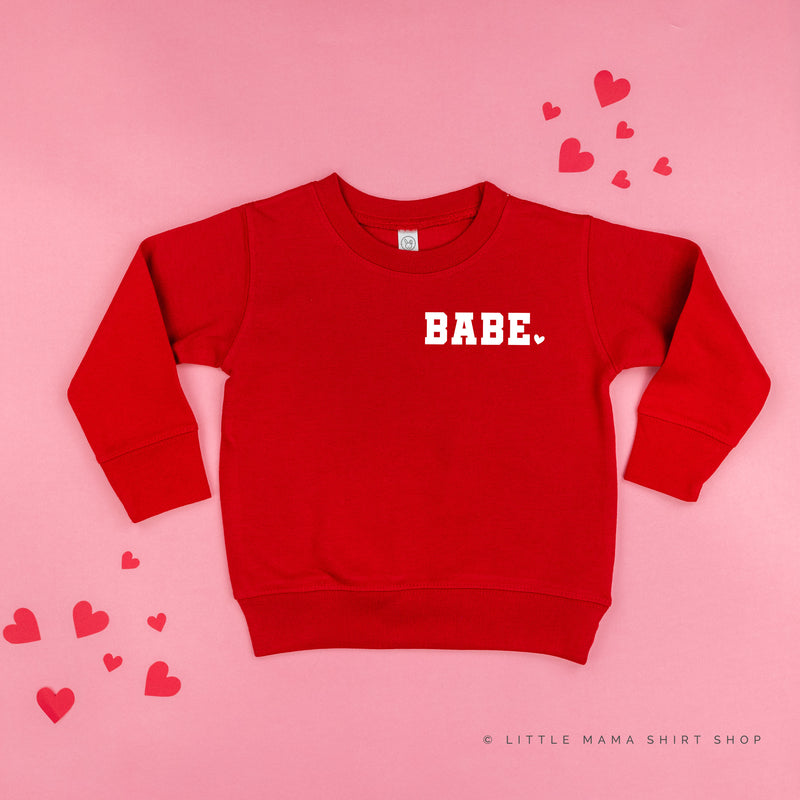 Varsity Heart - Babe (pocket) - Child Sweater