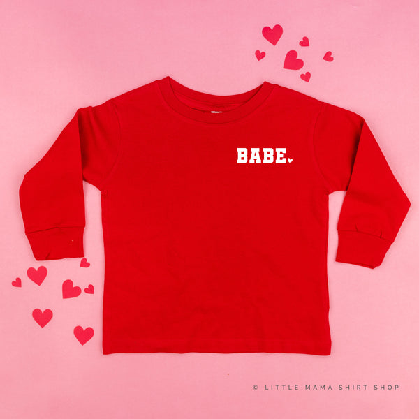 Varsity Heart - Babe (pocket) - Child LONG SLEEVE Tee