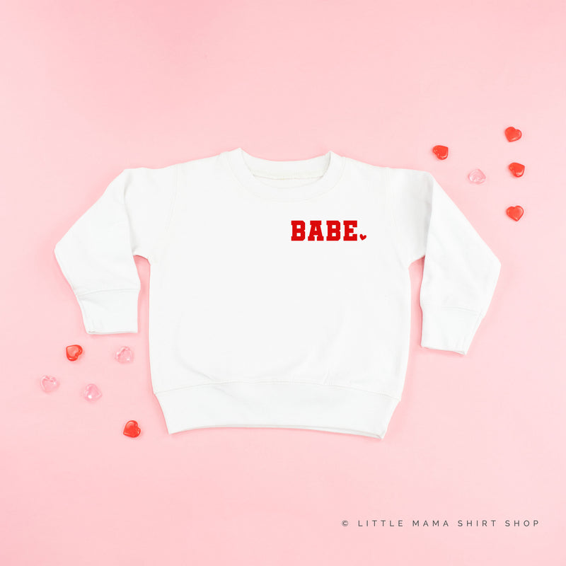 Varsity Heart - Babe (pocket) - Child Sweater