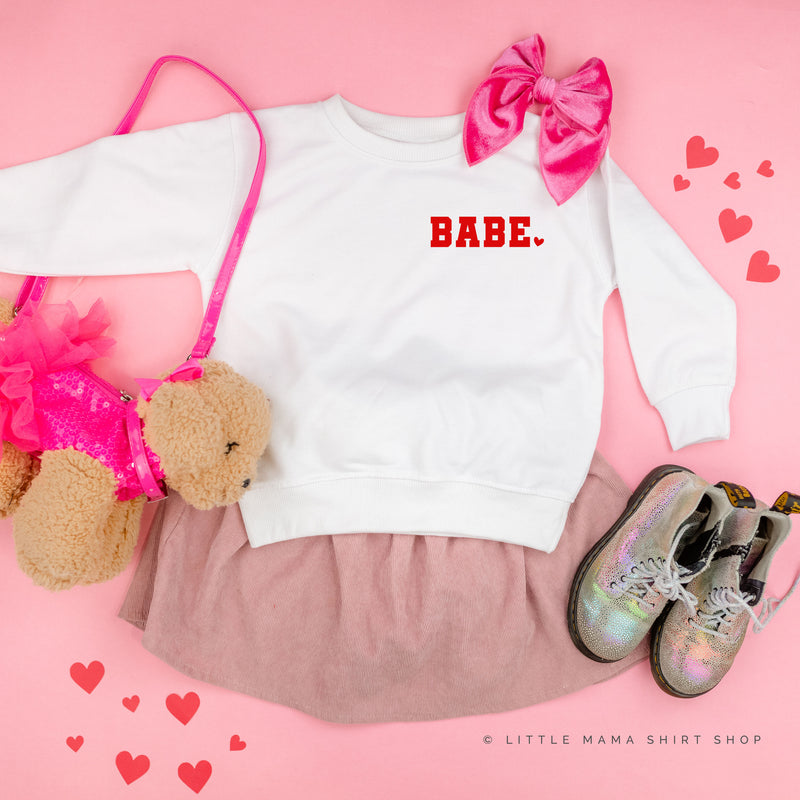 Varsity Heart - Babe (pocket) - Child Sweater