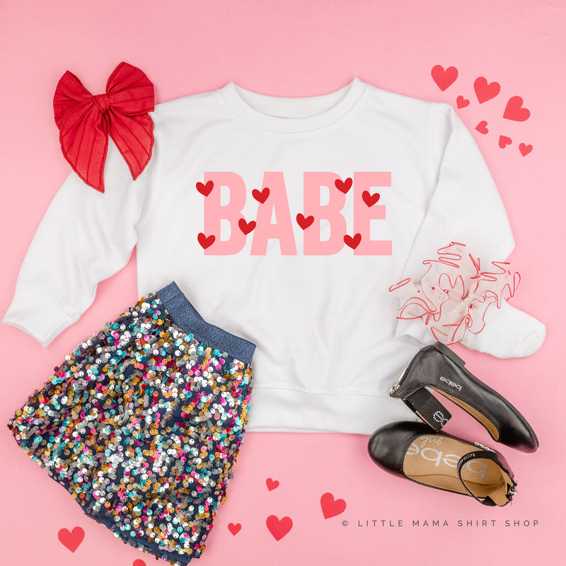 Babe - Mini Hearts - Child Sweater