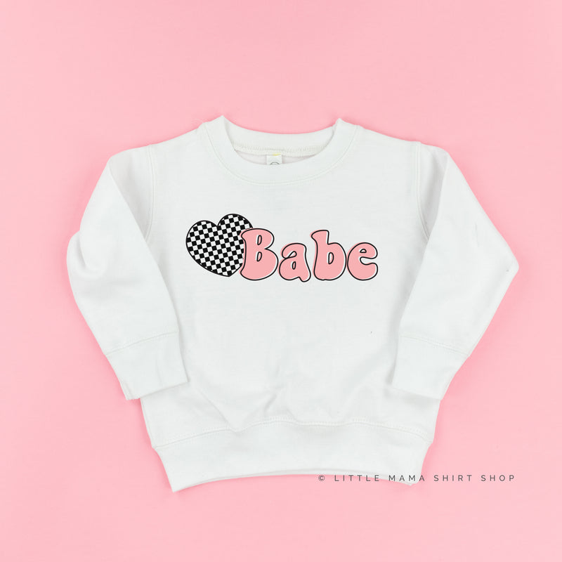 HEART CHECKERS - BABE - Child Sweater