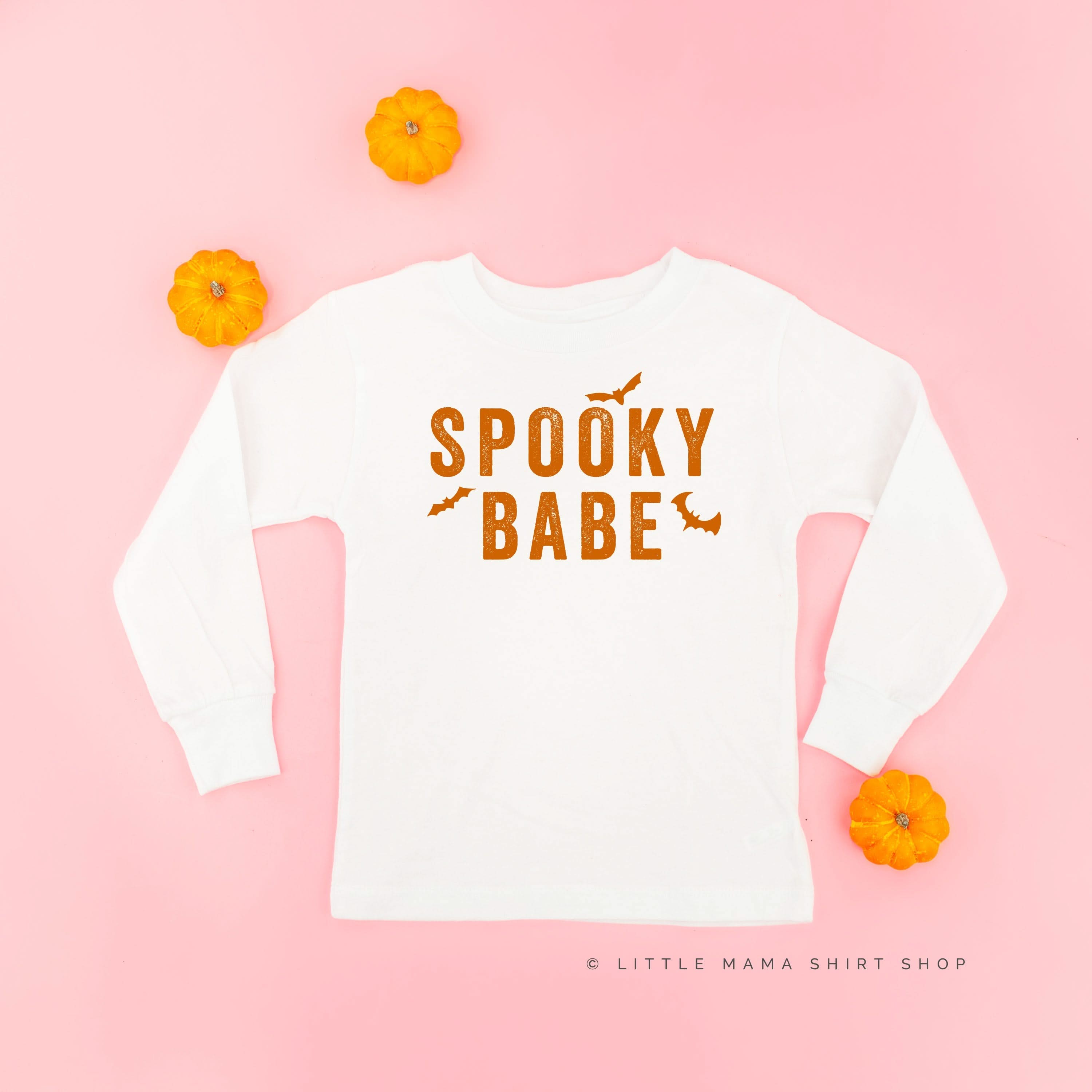 SPOOKY BABE - Long Sleeve Child Shirt Little Mama Shirt Shop