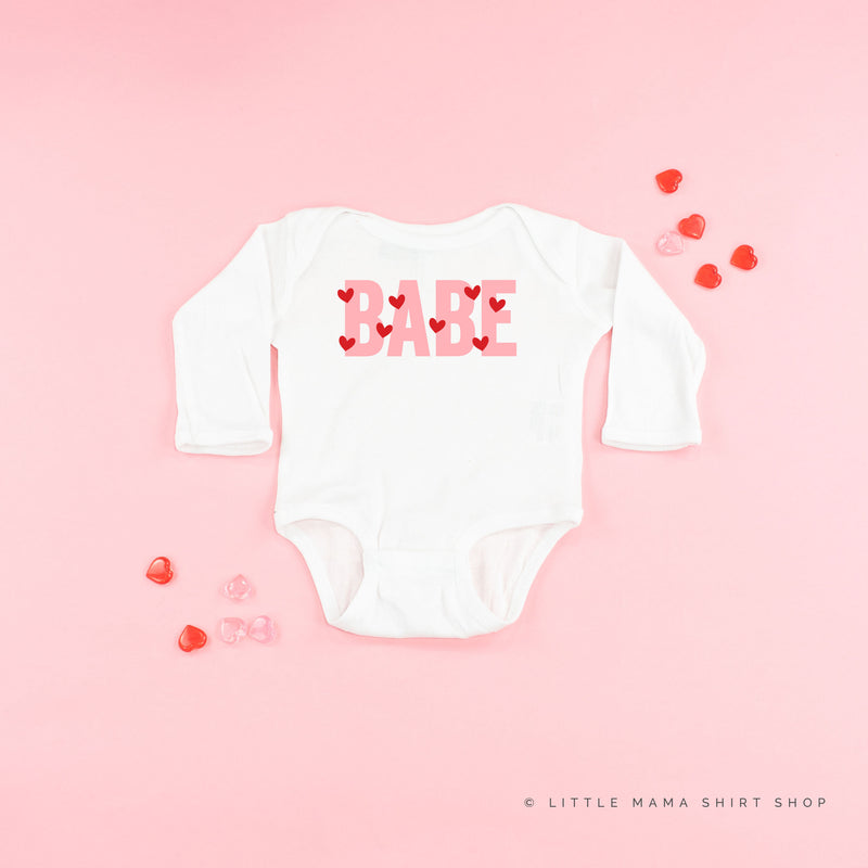 Babe - Mini Hearts - Child LONG SLEEVE Tee