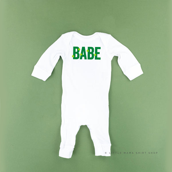 BABE - Mini Shamrocks - One Piece Baby Sleeper