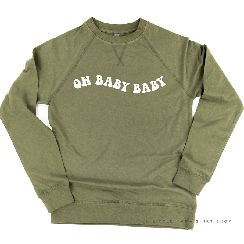 Oh Baby Baby (Groovy) - Lightweight Pullover Sweater