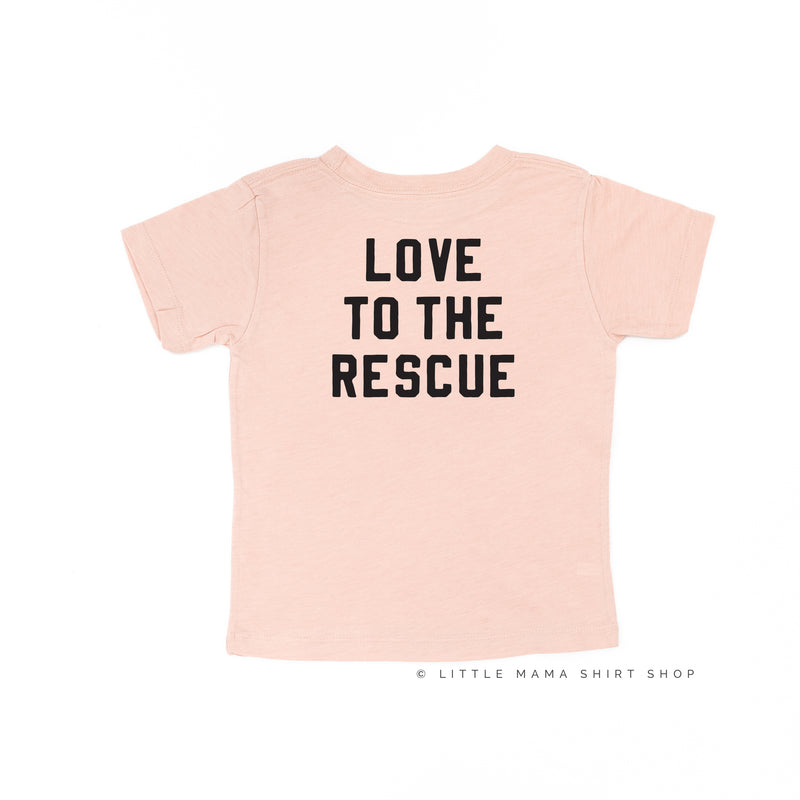 Firetruck Front - Love to the Rescue (f&b) - Child Tee